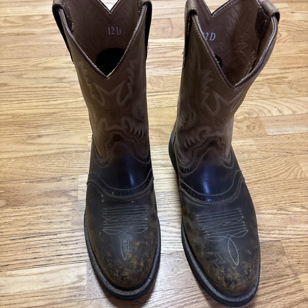 Ariat Men's Steel Toe Sierra Western Work Boots Size 12D